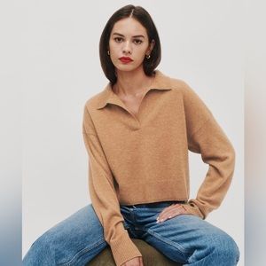 Reformation cashmere polo